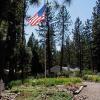 The PEPS flag pole at the Enduring Freedom Garden on Poplar Valley Road proudly flies the American Flag.